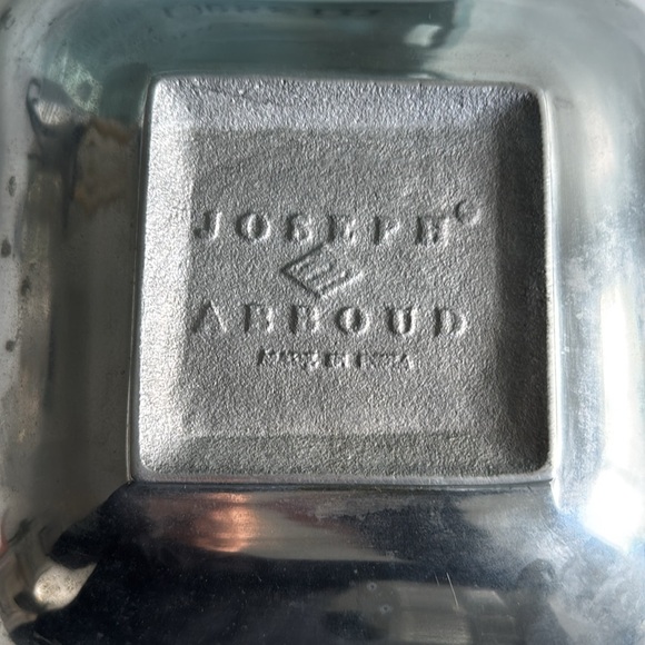 Joseph Abboud Made in India Square Decorative MCM Accent Bowl - Picture 4 of 7